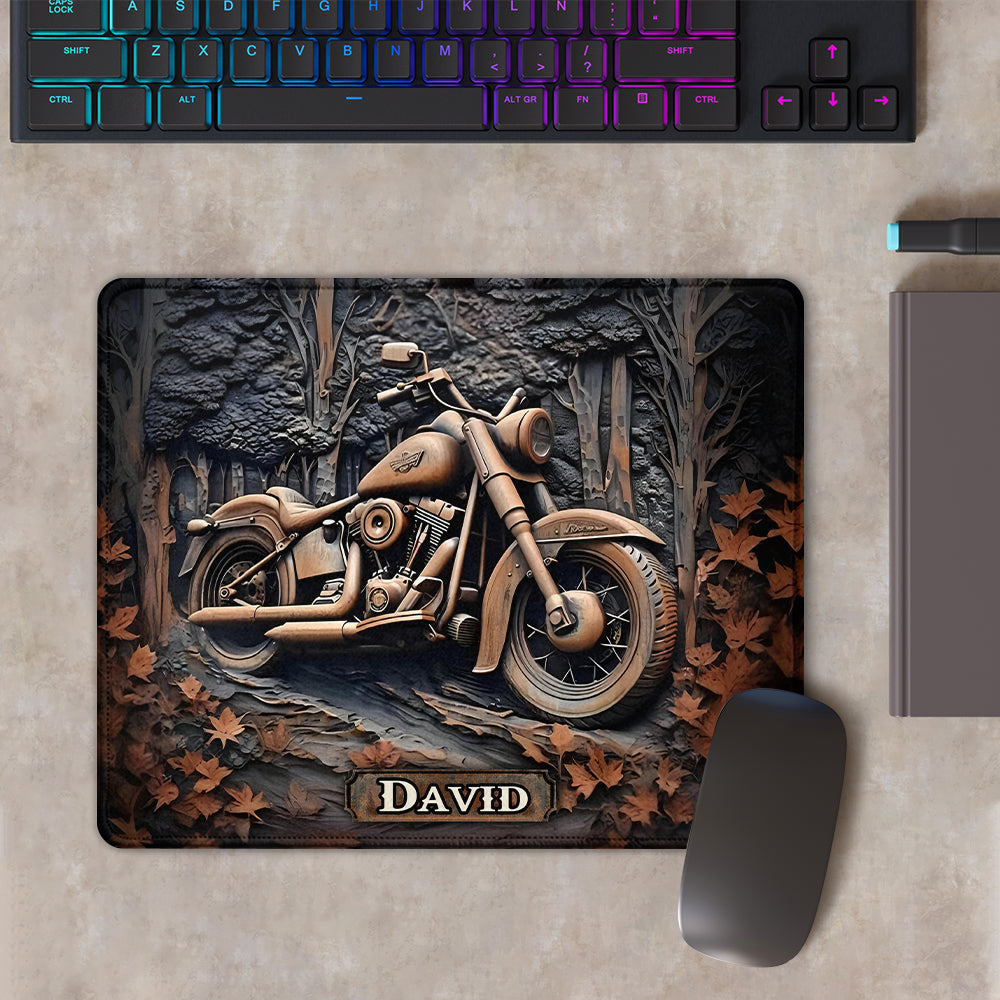 Time To Ride - Personalized Biker Mouse Pad