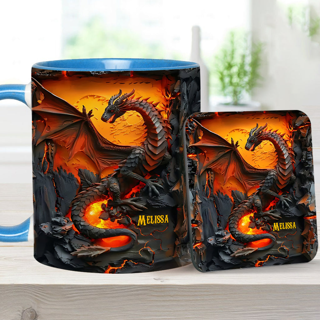 Love Dragons - Personalized Dragon Accent Mug