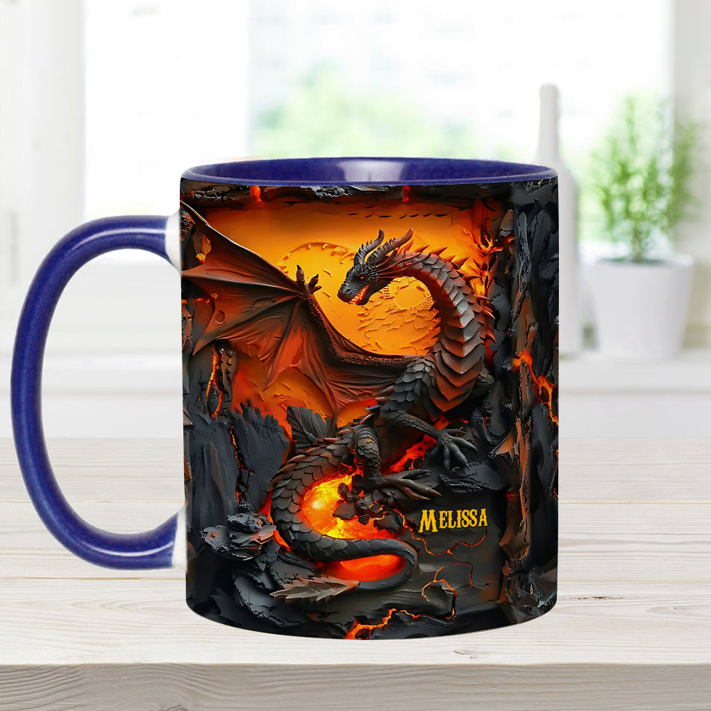 Love Dragons - Personalized Dragon Accent Mug