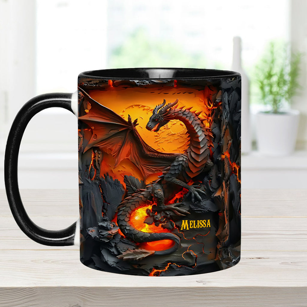 Love Dragons - Personalized Dragon Accent Mug