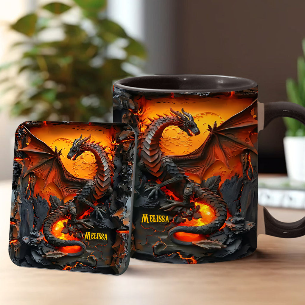 Love Dragons - Personalized Dragon Accent Mug