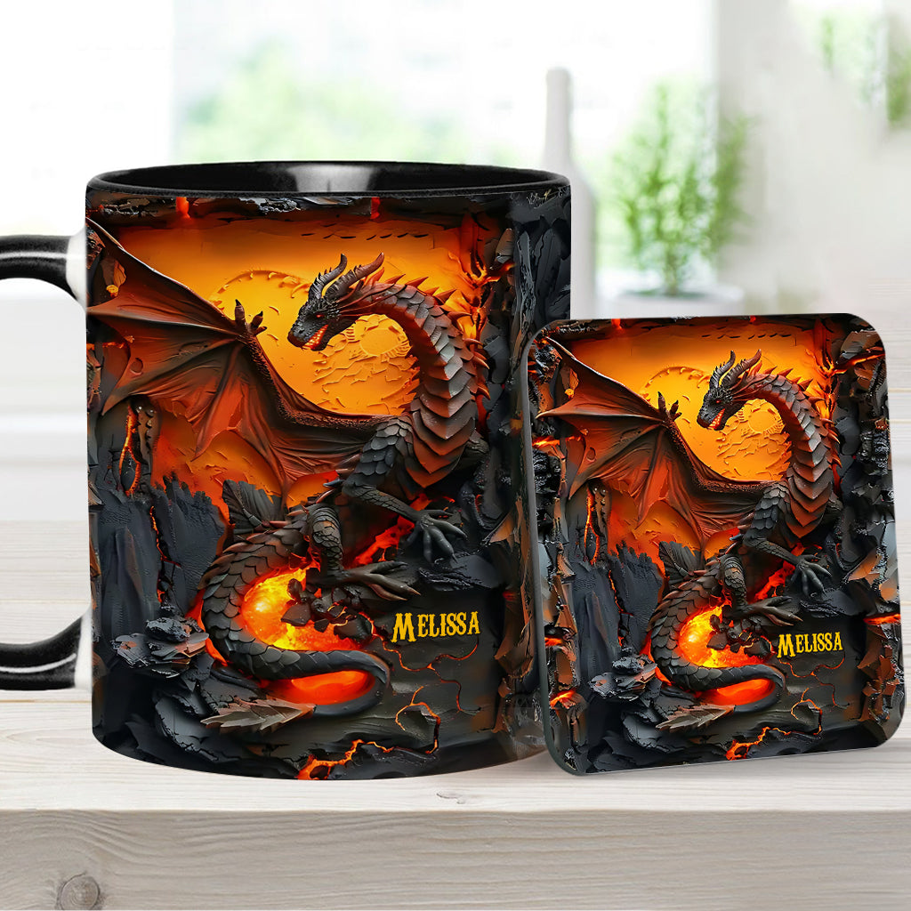 Love Dragons - Personalized Dragon Accent Mug