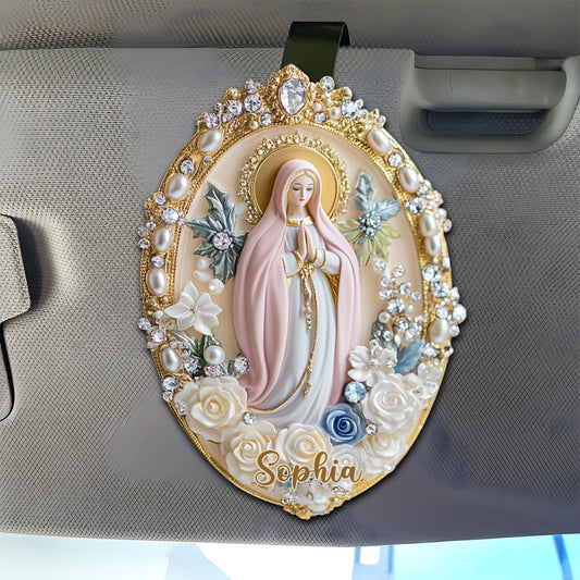 Believer - Personalized Christian Shaped Car Visor Clip