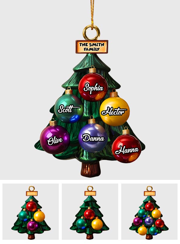 Family Tree - Personalized Family Ornament