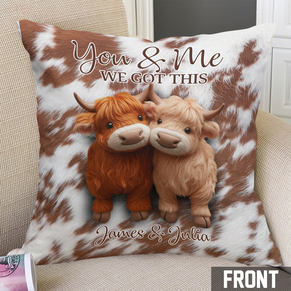 You And Me We Got This - Personalized Throw Pillow