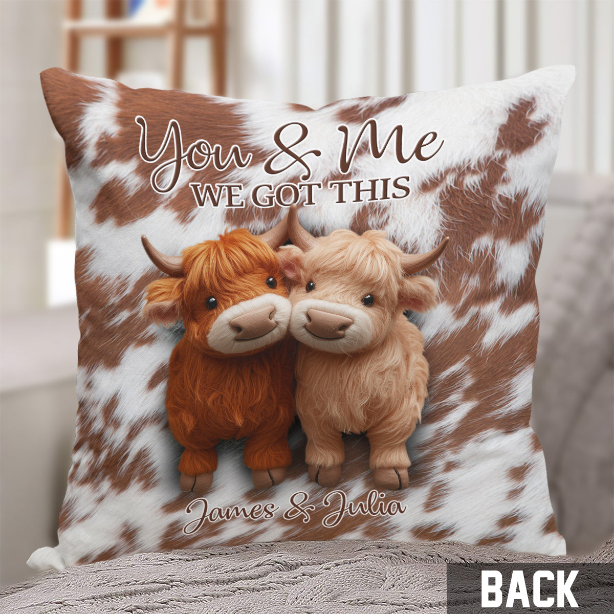 You And Me We Got This - Personalized Throw Pillow