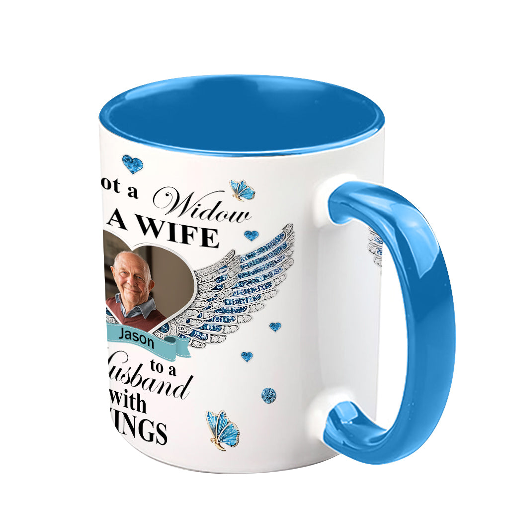 I'm Not A Widow - Personalized Memorial Accent Mug