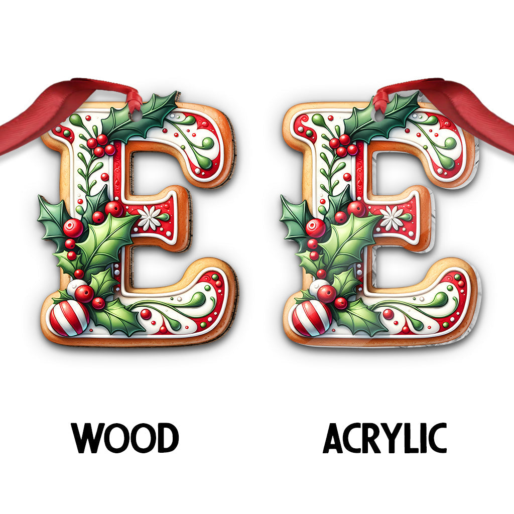 Family Christmas Letter Ornament - Personalized Family Ornament