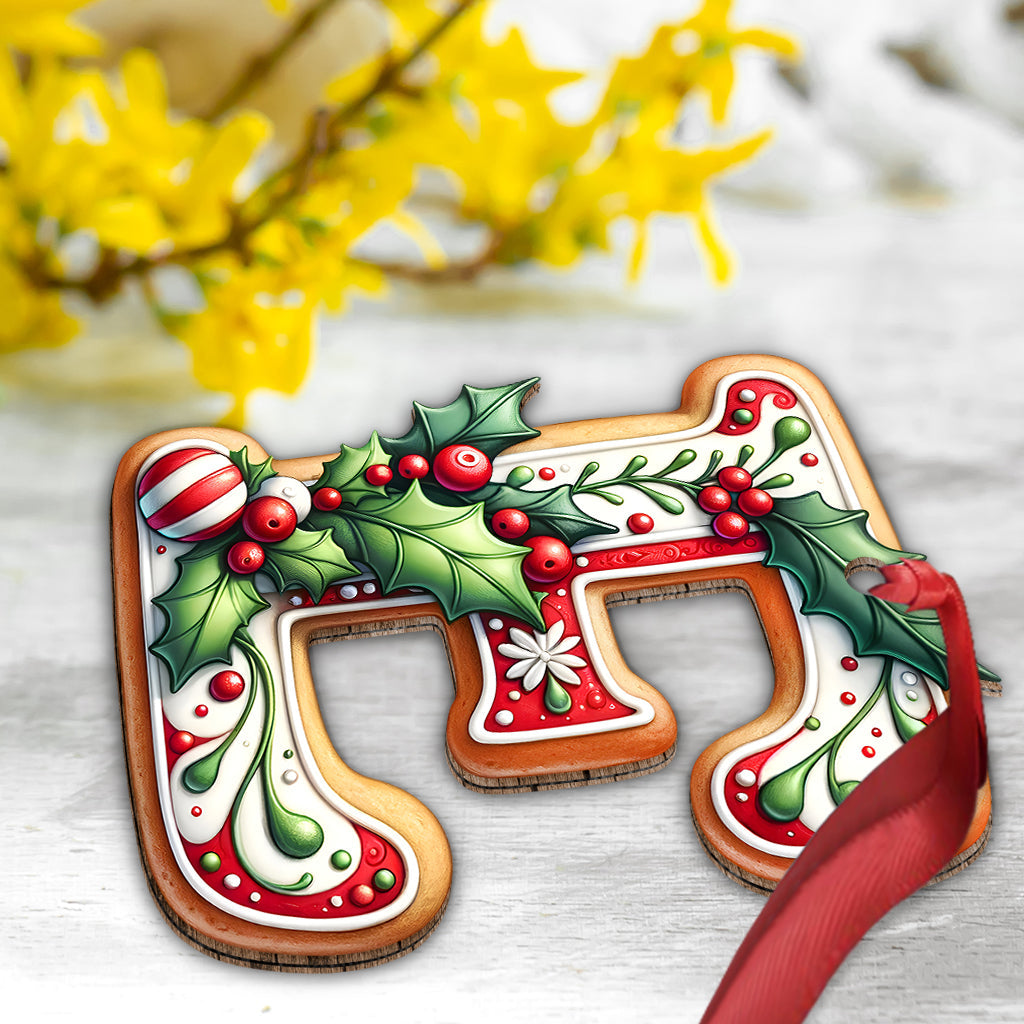 Family Christmas Letter Ornament - Personalized Family Ornament