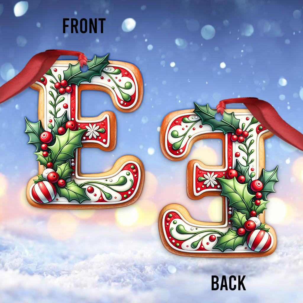 Family Christmas Letter Ornament - Personalized Family Ornament