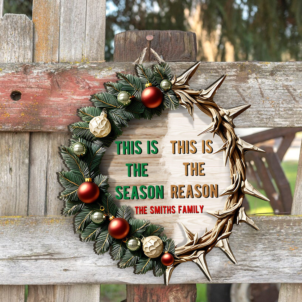 This Is The Reason - Personalized Family Custom Shaped Wood Sign