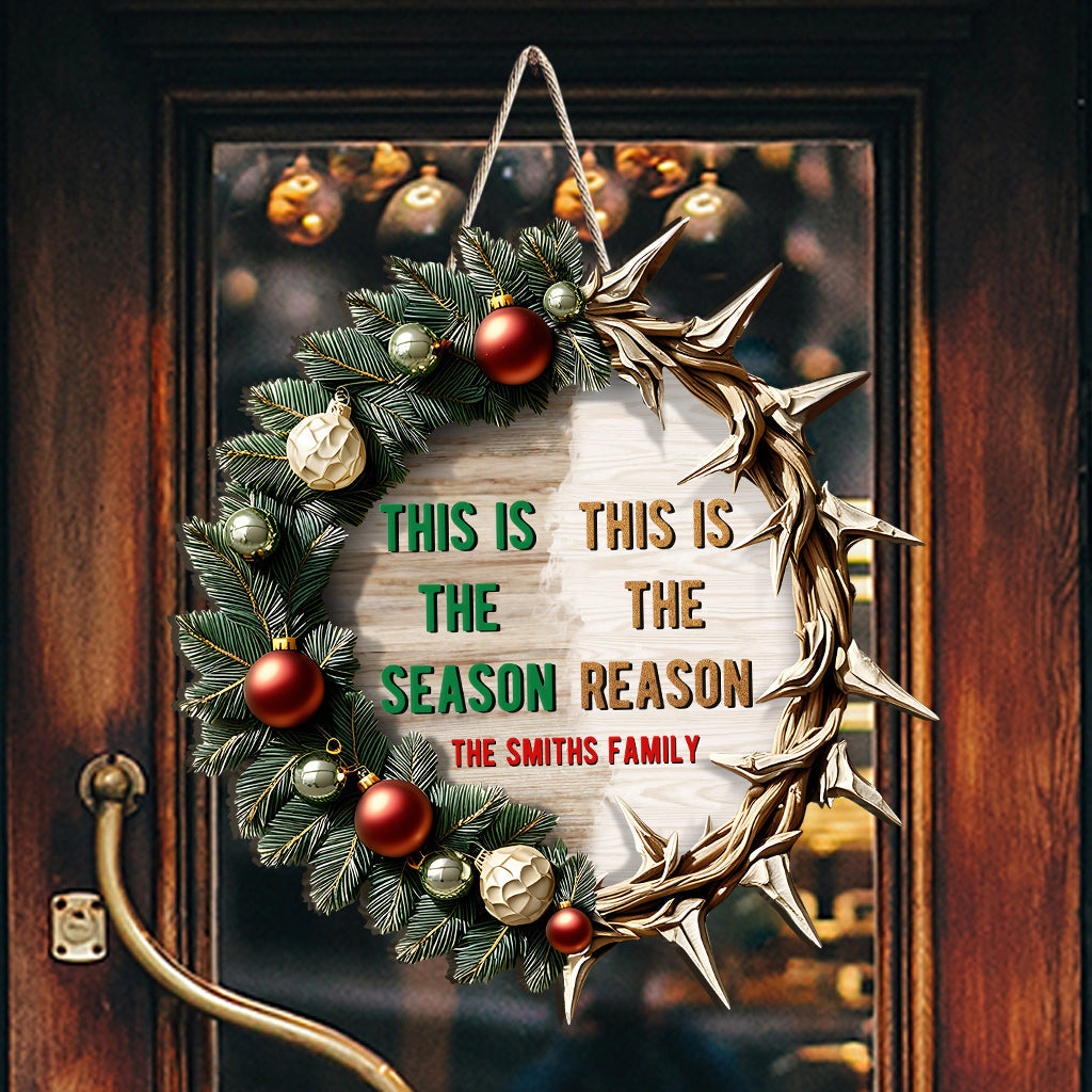 This Is The Reason - Personalized Family Custom Shaped Wood Sign