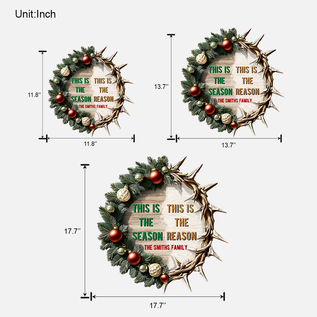 This Is The Reason - Personalized Family Custom Shaped Wood Sign