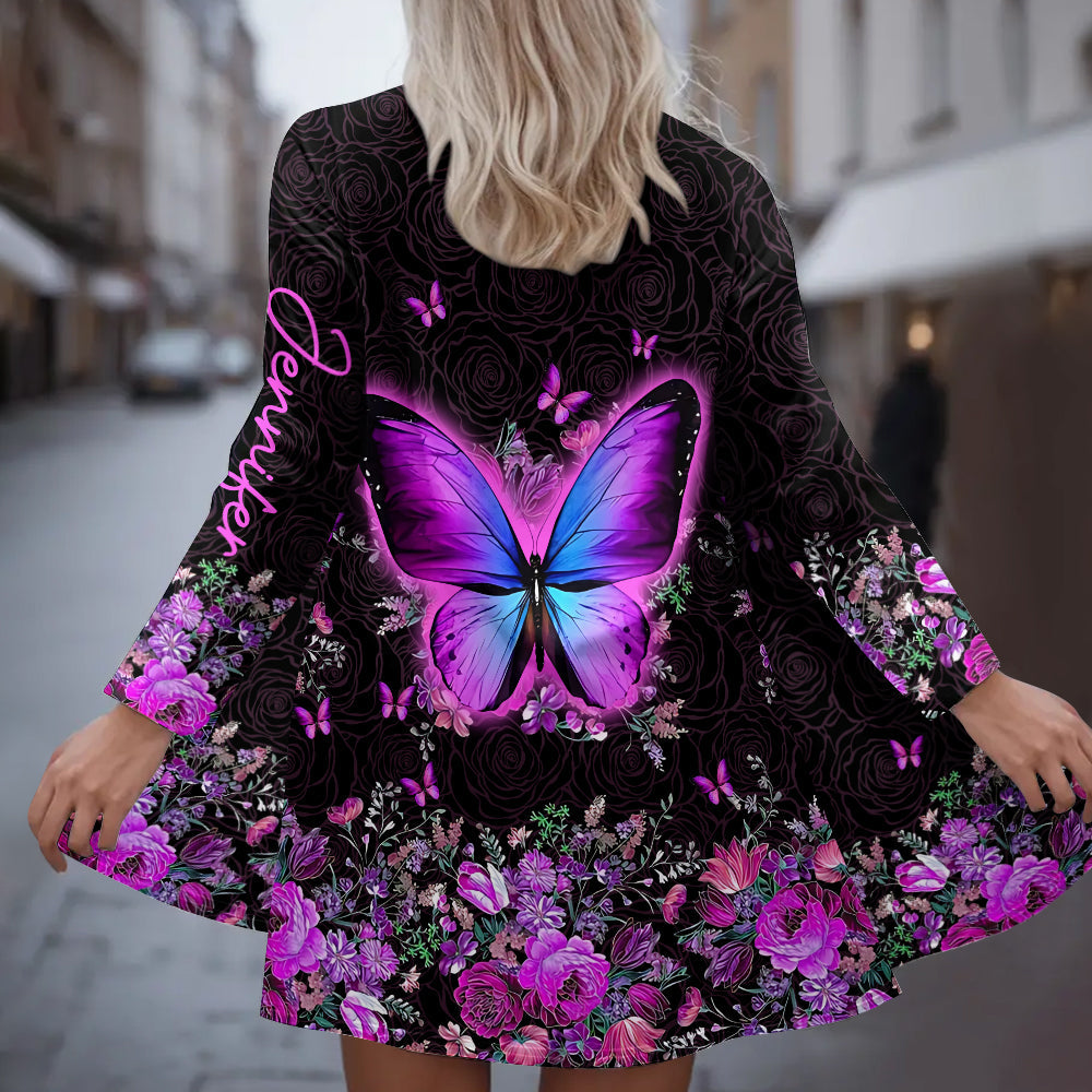 Love Butterflies - Personalized Butterfly Cardigan