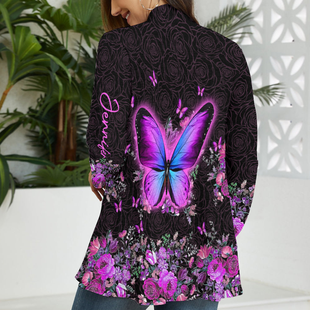 Love Butterflies - Personalized Butterfly Cardigan