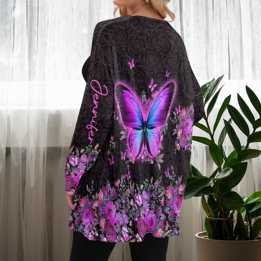 Love Butterflies - Personalized Butterfly Cardigan