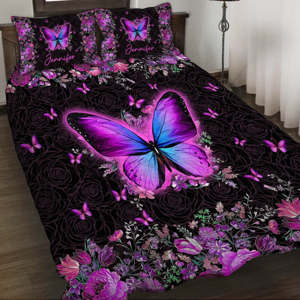 Love Butterflies - Personalized Butterfly Quilt Set