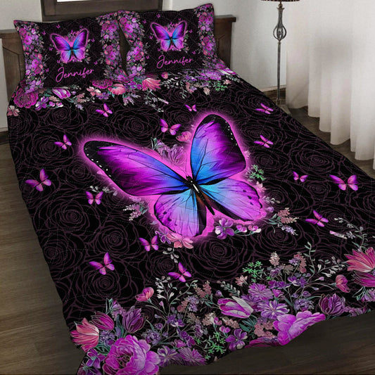 Love Butterflies - Personalized Butterfly Quilt Set
