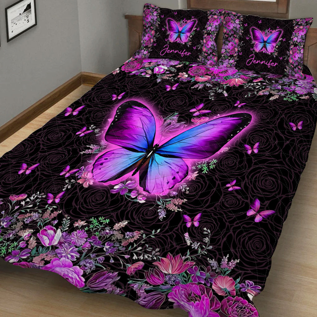 Love Butterflies - Personalized Butterfly Quilt Set