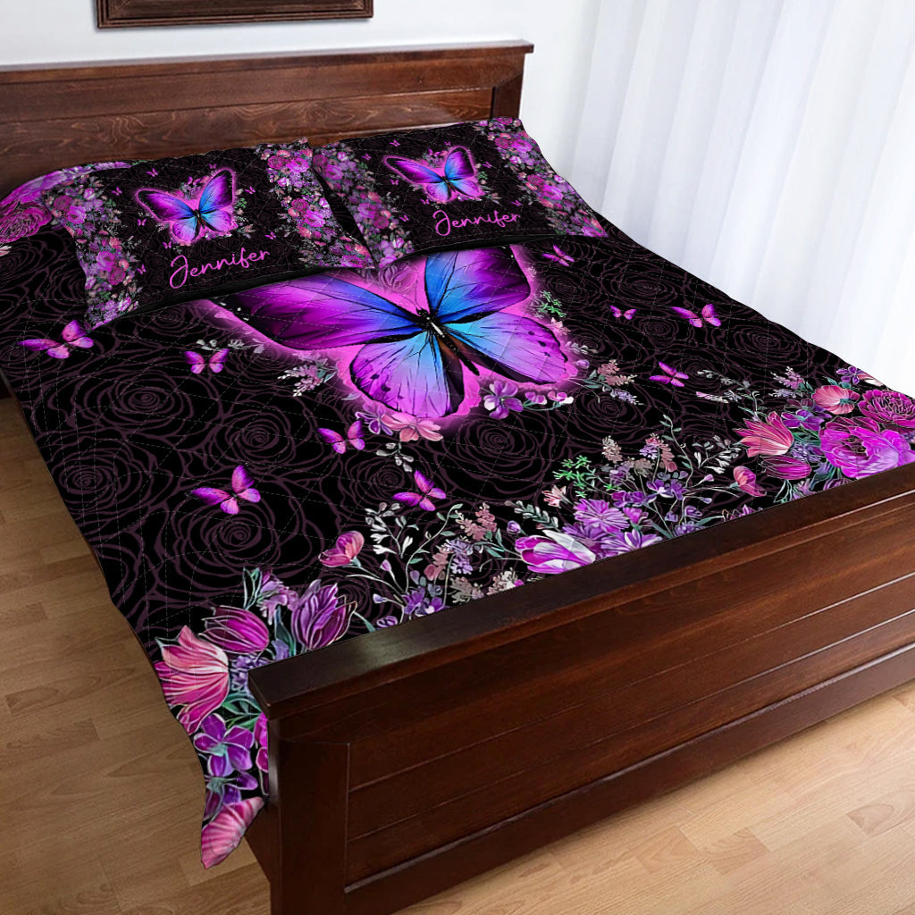Love Butterflies - Personalized Butterfly Quilt Set