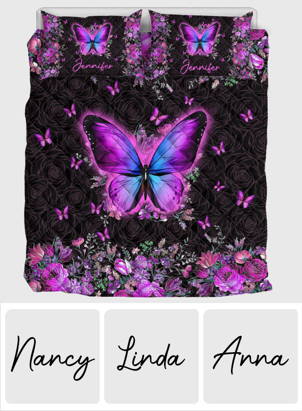 Love Butterflies - Personalized Butterfly Quilt Set