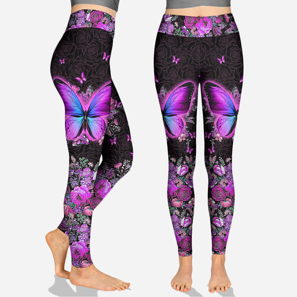 Beautiful Butterflies - Personalized Butterfly Hoodie and Leggings
