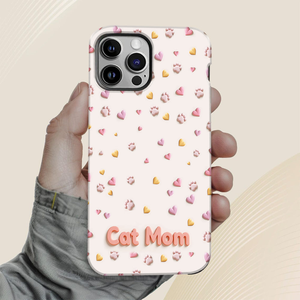 Cat Mom - Personalized Cat Full Print Phone Case