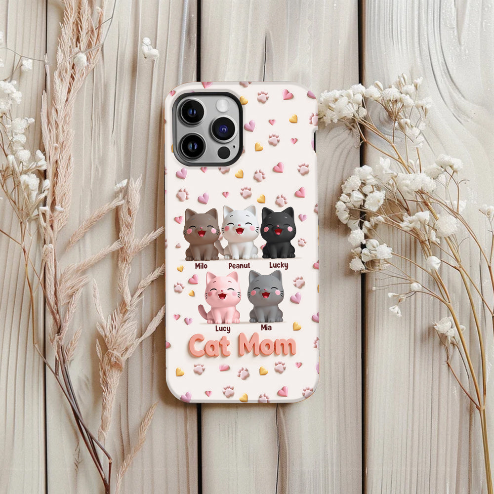 Cat Mom - Personalized Cat Full Print Phone Case