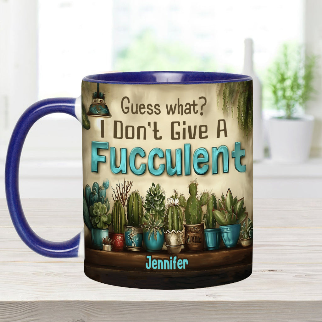 Guess What? - Personalized Gardening Accent Mug