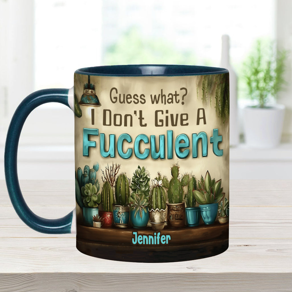 Guess What? - Personalized Gardening Accent Mug