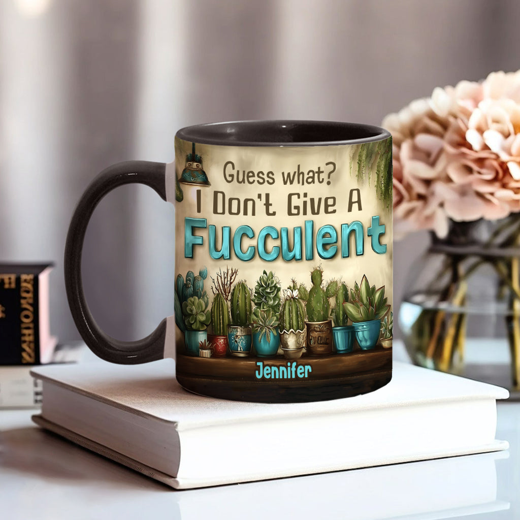 Guess What? - Personalized Gardening Accent Mug