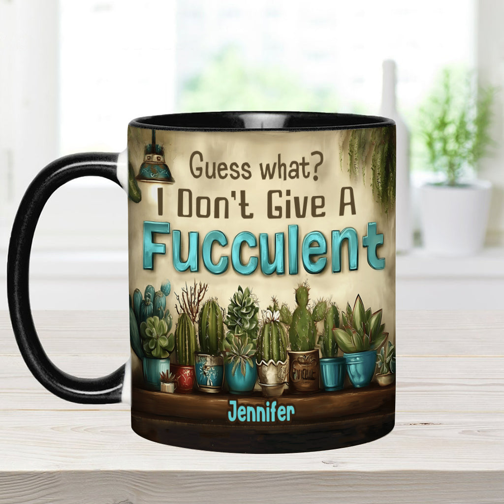 Guess What? - Personalized Gardening Accent Mug