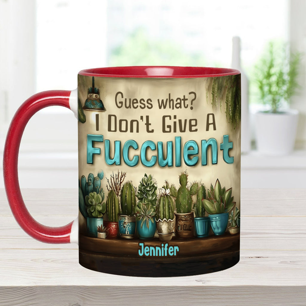 Guess What? - Personalized Gardening Accent Mug