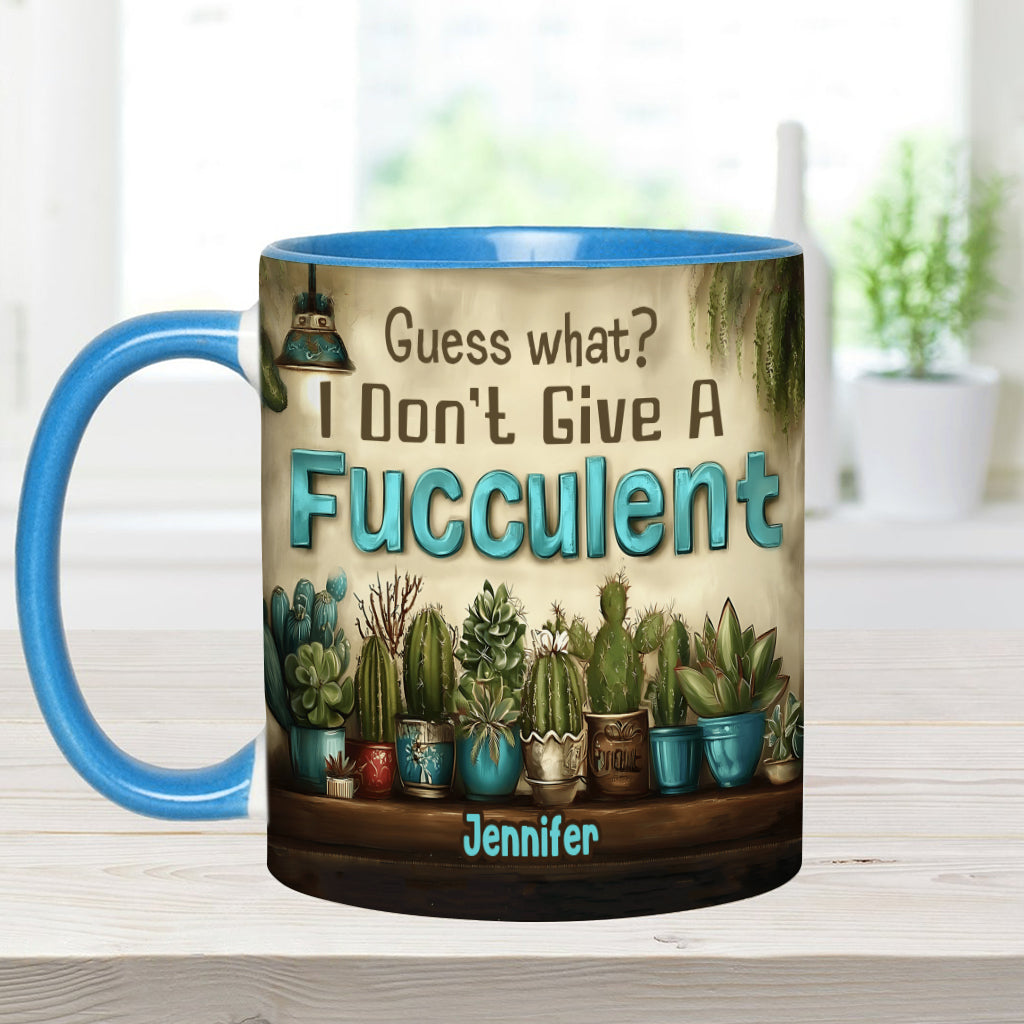 Guess What? - Personalized Gardening Accent Mug