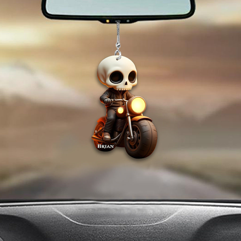 Stylish Biker - Personalized Biker Car Ornament