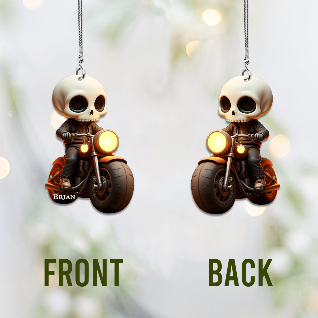 Stylish Biker - Personalized Biker Car Ornament