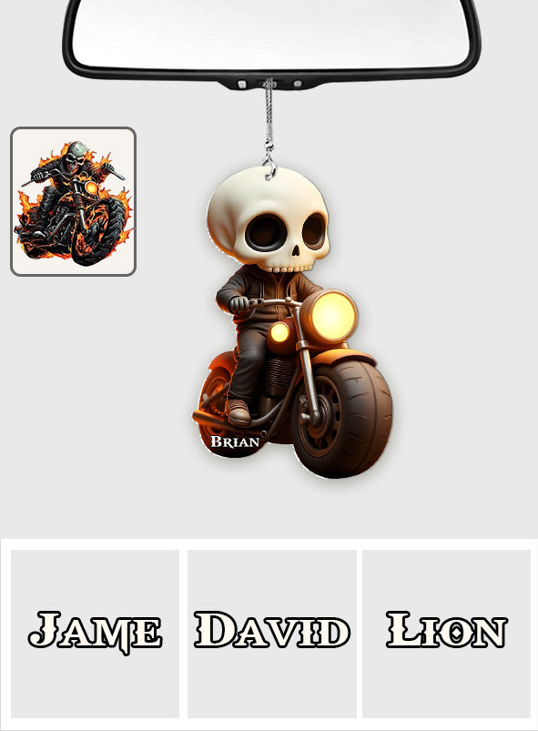 Stylish Biker - Personalized Biker Car Ornament