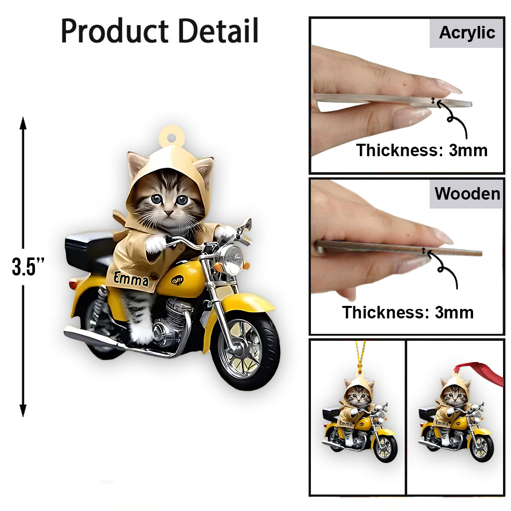 Cute Biker - Personalized Biker Ornament