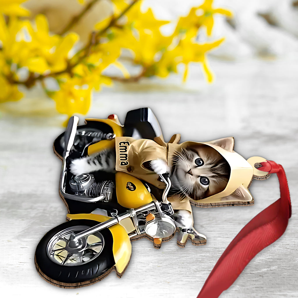 Cute Biker - Personalized Biker Ornament