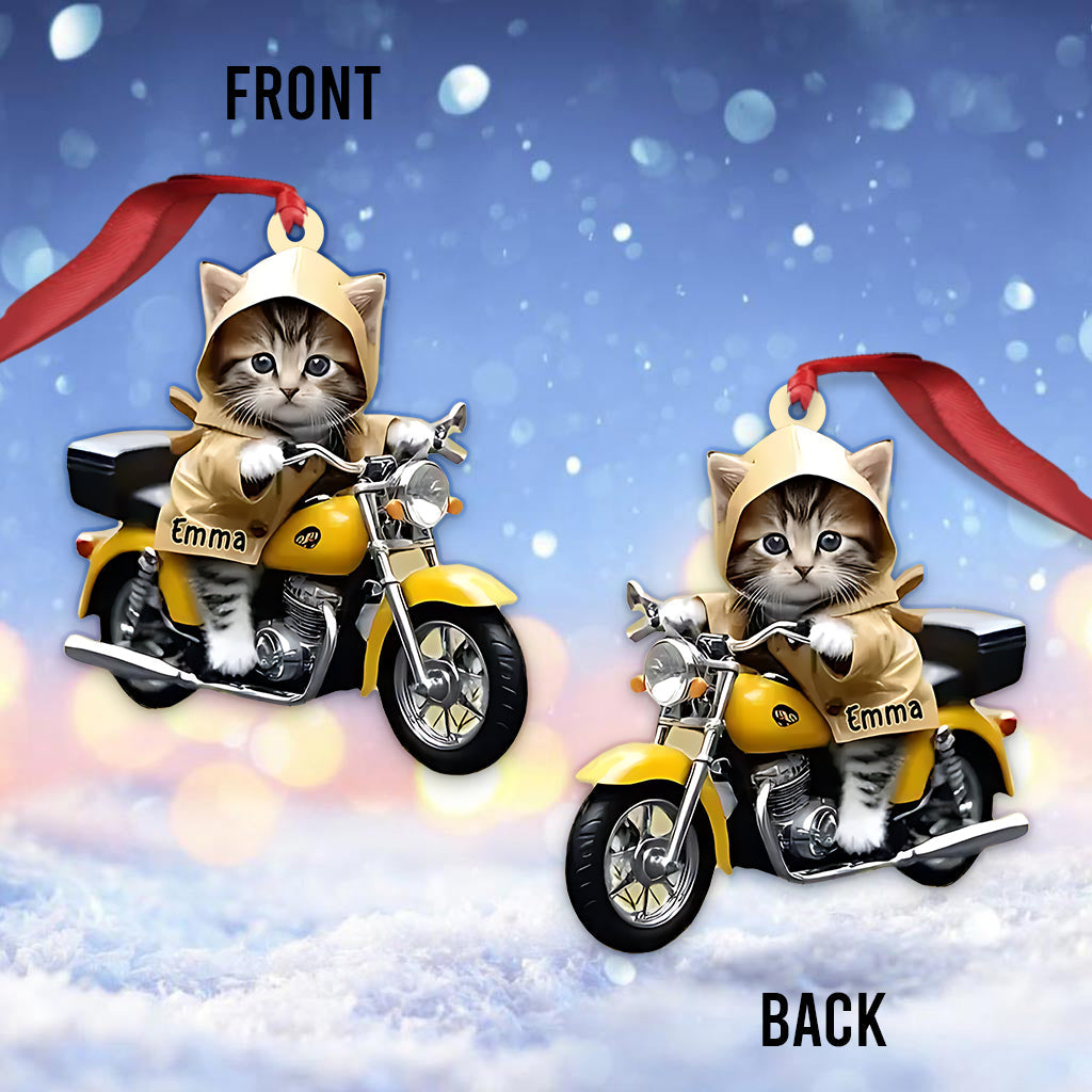 Cute Biker - Personalized Biker Ornament