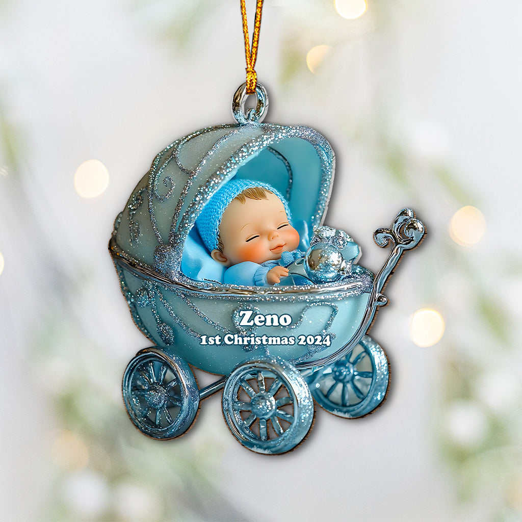 Baby 1st Christmas - Personalized Family Ornament