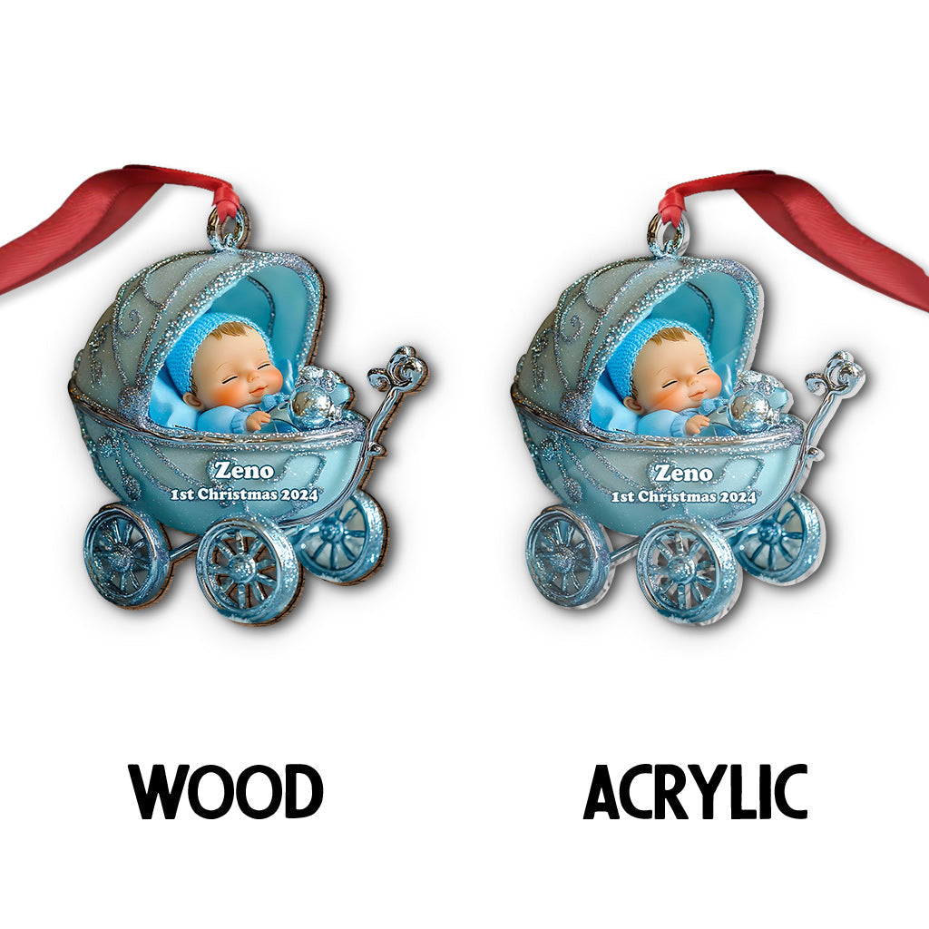 Baby 1st Christmas - Personalized Family Ornament