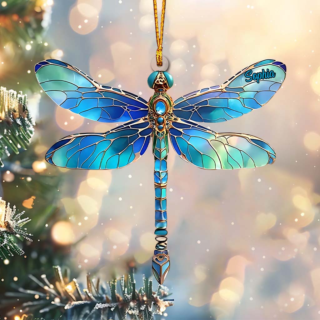 Blue Dragonfly - Personalized Gardening Ornament