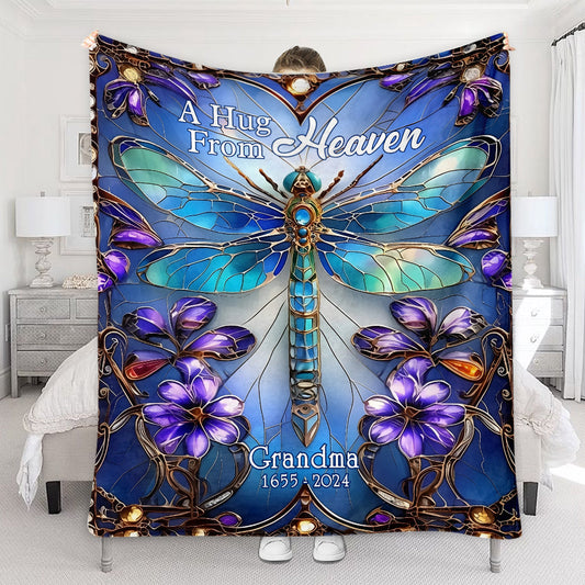 A Hug From Heaven - Personalized Memorial Blanket