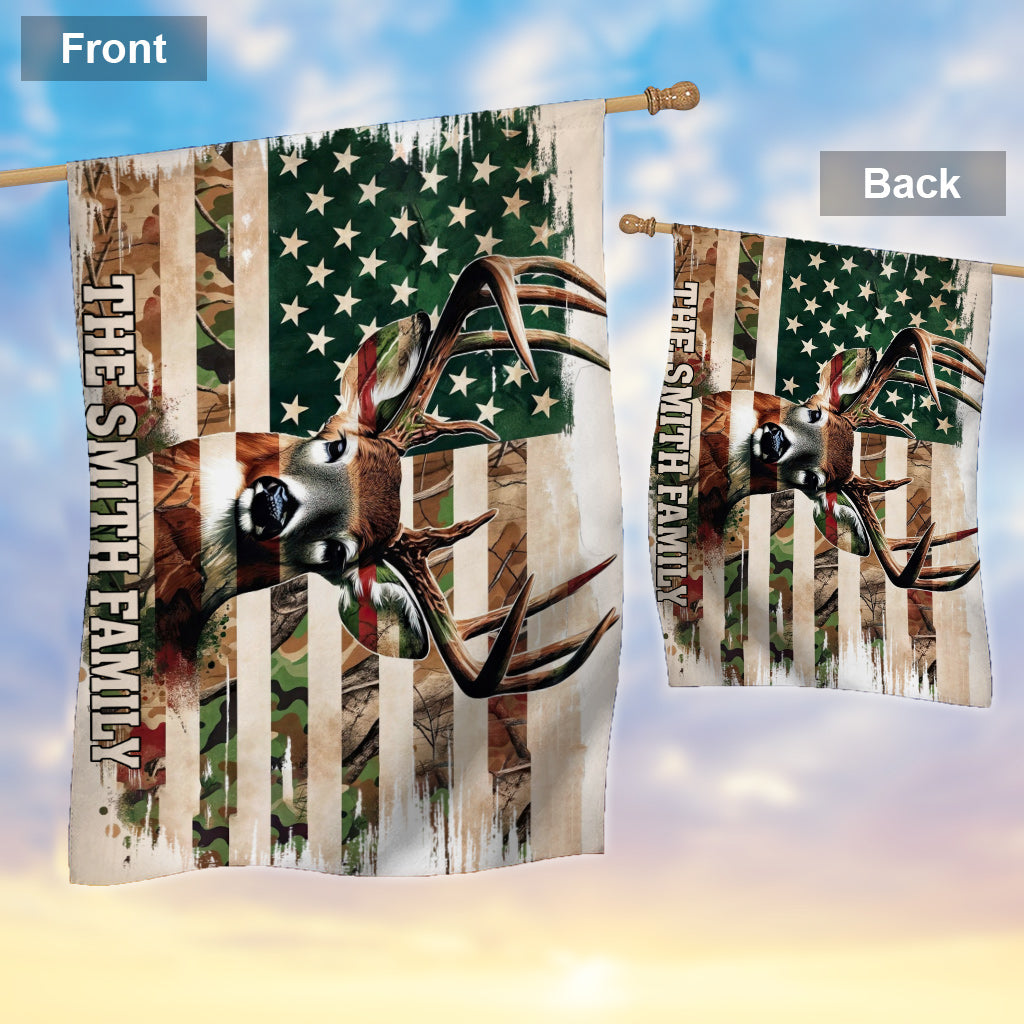 Hunting Family - Personalized Hunting House Flag