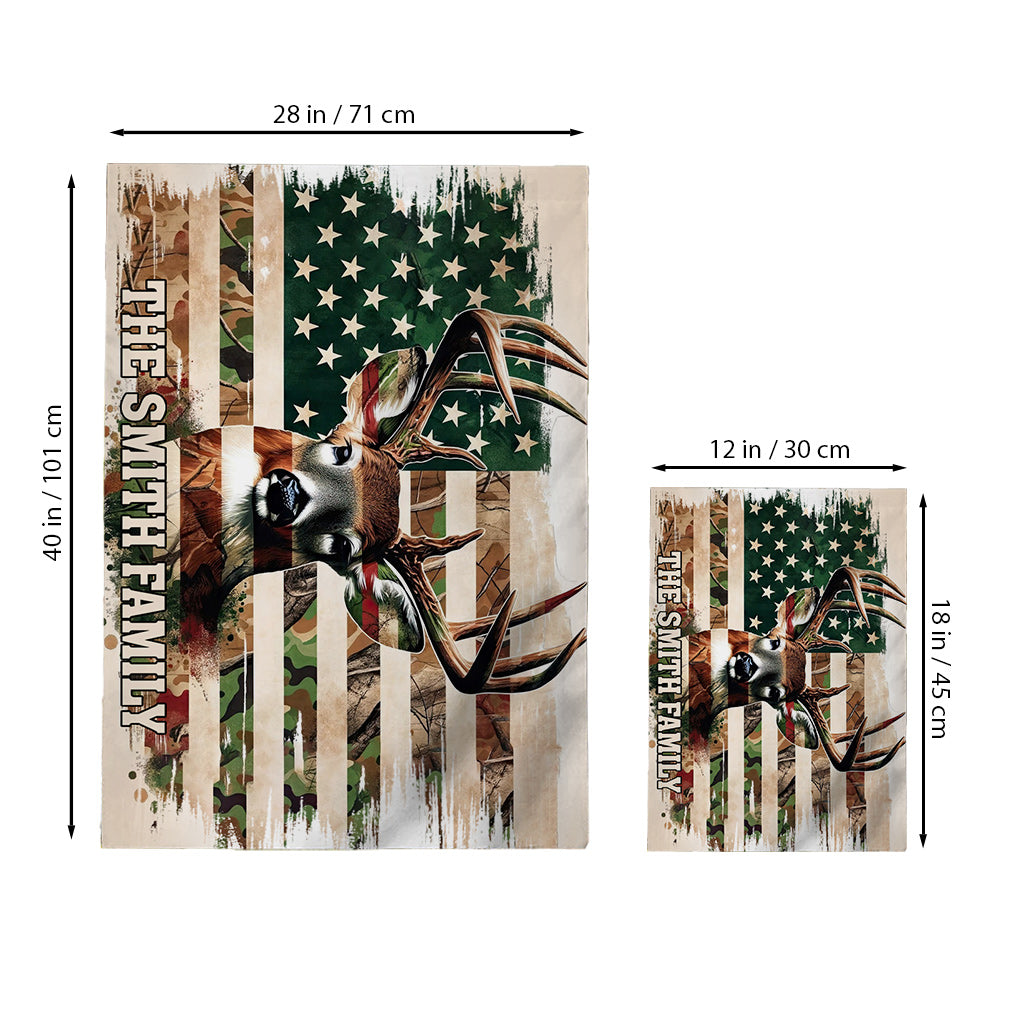 Hunting Family - Personalized Hunting House Flag