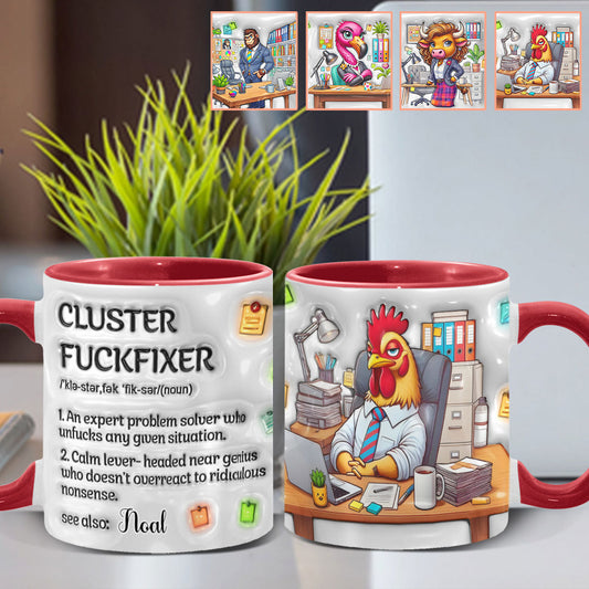Cluster F*** Fixer - Personalized Colleague Accent Mug