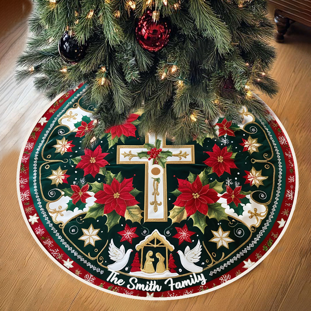 Holy Family - Personalized Christian Tree Skirt