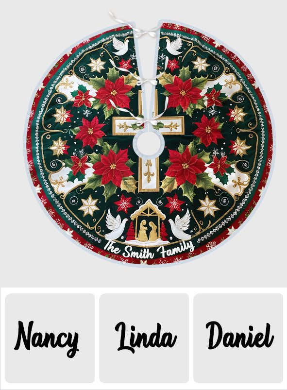 Holy Family - Personalized Christian Tree Skirt