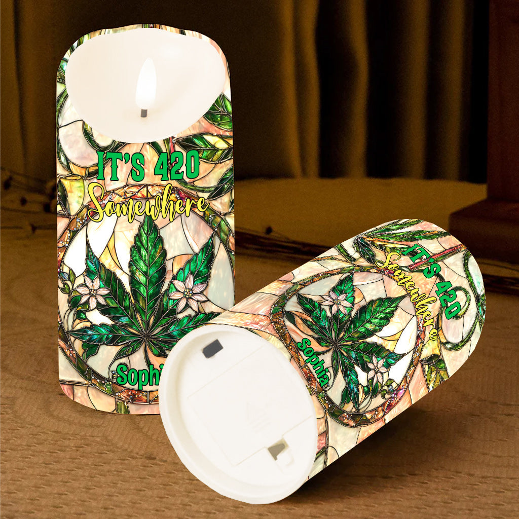 High Times - Personalized Weed Flameless Candle